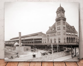 Vintage Richmond Main Street Station Photograph: Virginia Wall Art Print