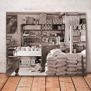 Vintage Photography Art, Walker Evans famous photo, General store interior,  Moundville,  Alabama, Americana wall art, American home decor.