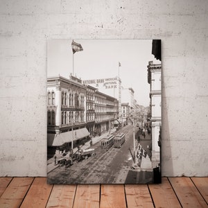 Old Richmond VA Main Street photo, Richmond art, Richmond photo print, Richmond Virginia home decor gifts.