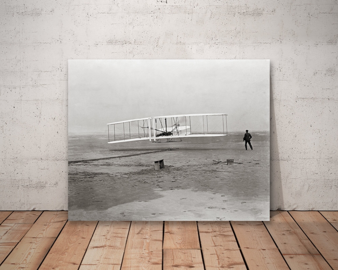 Wright Brothers First Flight, 120 Feet in 12 Seconds, December 17, 1903 ...