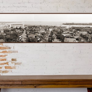 Panoramic view of Annapolis Maryland, 1900s, old Annapolis photo, Annapolis wall art, antique Maryland photography, Annapolis MD art print.