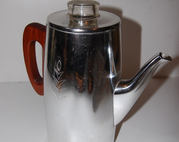 Vintage Retro Sona J121 Stratford Deluxe 8 Cup Stove Top Coffee Pot Percolator Moka Pot