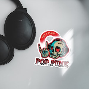 Pop Punk: Not a Phase Stickers (Bubble-Free)