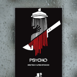 Hitchcock's Psycho - Minimal Movie Poster