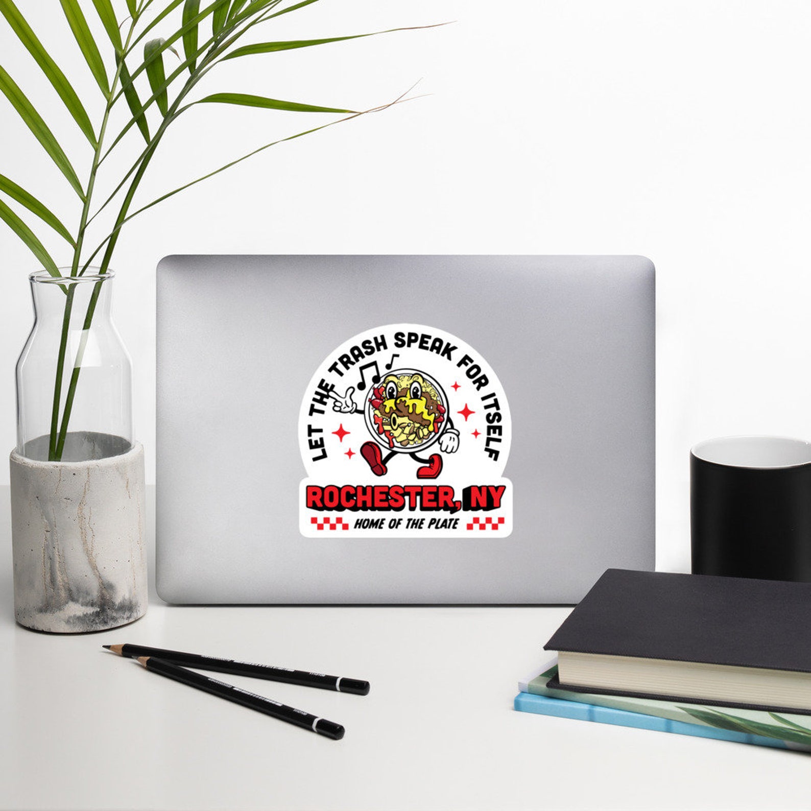 Za Roc Sticker Roc Garbage Plate Mascot, Sticker - Etsy