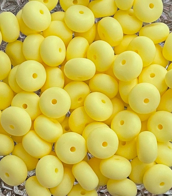 14mm Pastel Yellow Abacus Beads Mini Abacus Silicone Beads - Etsy