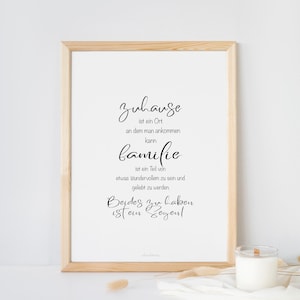 Ich erstelle ein Familienposter in schwarz weiß für deine Wohnung oder als Geschenk zum Einrahmen