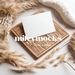 Boho-huwelijksuitnodigingmodel, verjaardagskaart, Save the Date Smart Object-kaartmodel, 5 x 7 kaartmodel minimalistisch, neutraal kaartmodel
