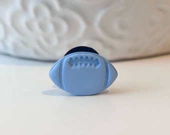 Carolina Football Shoe Charm, UNC Tar Heels, Handmade