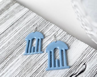 Old Well Earrings, UNC Polymer Clay Earrings, Carolina Earrings