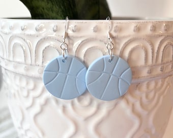 Carolina Basketball Earrings, UNC Basketball Earrings, NC State Basketball Earrings, Duke Basketball Earrings