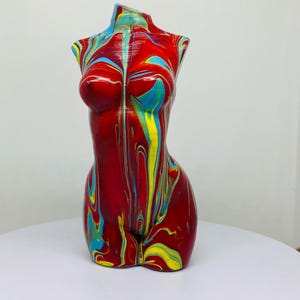 Woman Figure | Unique Statue | Woman Sculpture | 3D Printing Art | Home Decor | Modern Statue | Woman Bust | Shibari Art