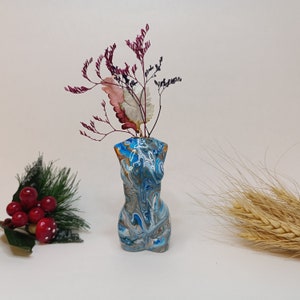 Handmade Ceramic Female Body Vase: Shibari Sculpture, Dried Flower Pot