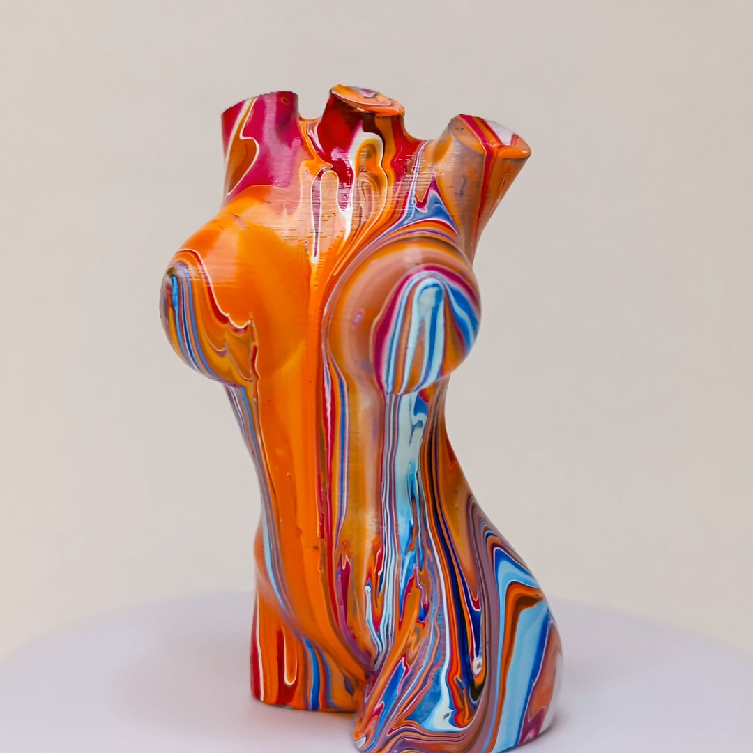 Colorful Woman Body Statue: 3D Printed Tabletop Decor - Etsy
