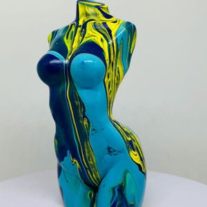 Woman Figure | Body Art | Woman Sculpture | 3D Printing Art | Home Decor | Modern Statue | Woman Bust | Shibari Art