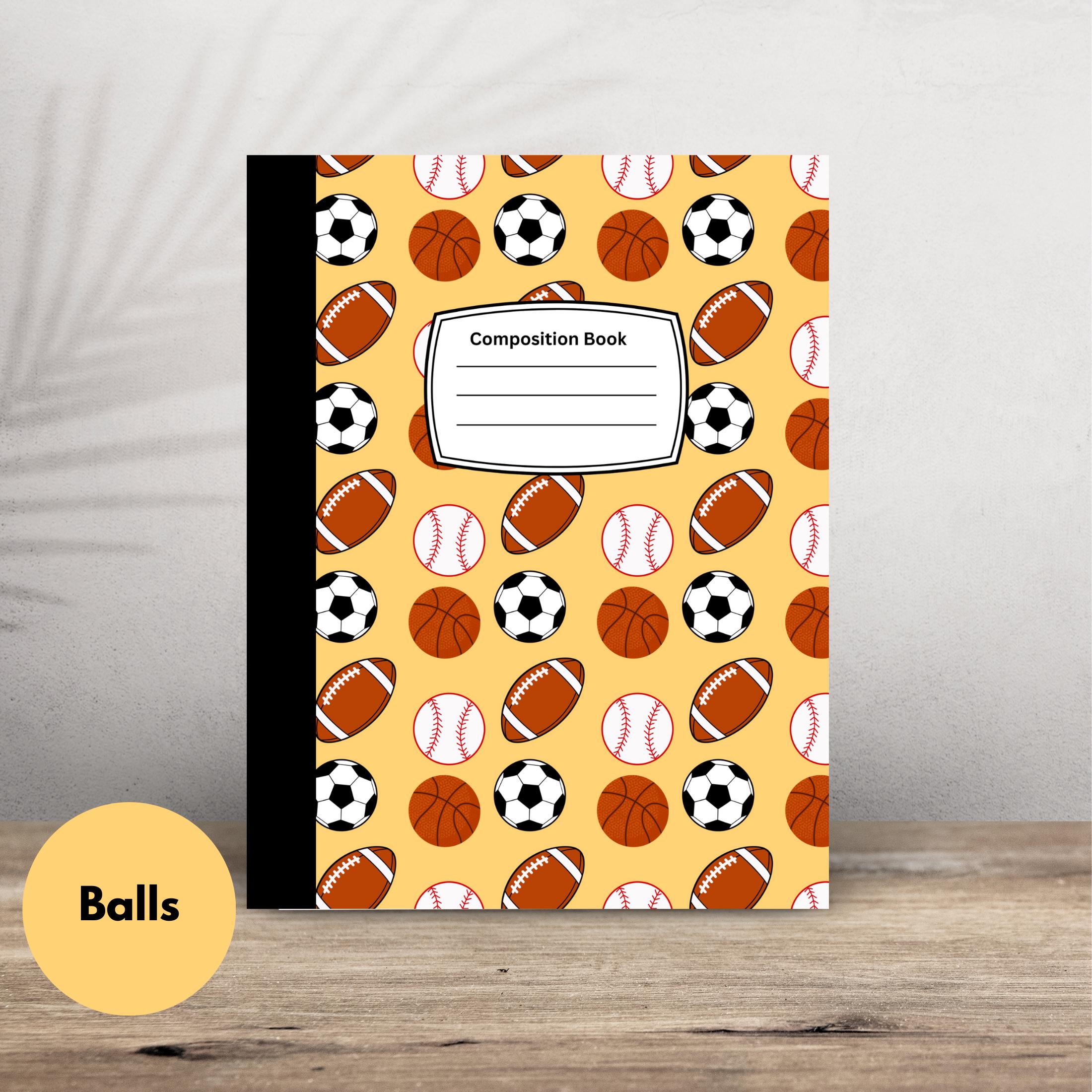 Composition Wide or College Ruled Sports Collection Notebook - Etsy