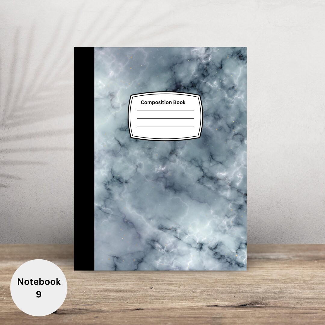 Marble Composition Notebook: Elegant Ruled Journal - Etsy