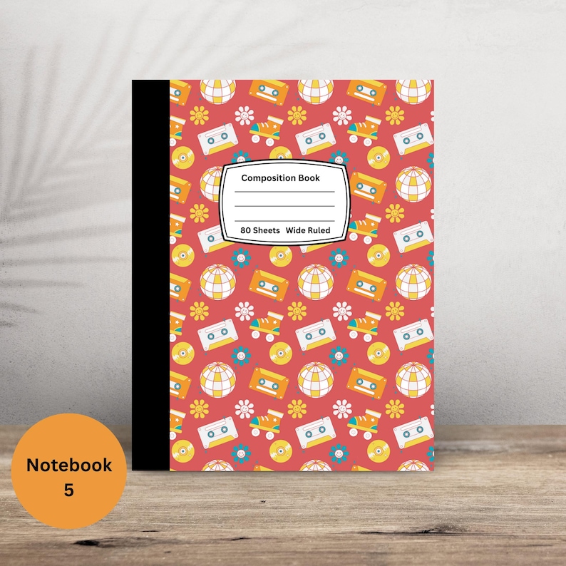 Groovy Rainbow Composition Notebook: Back to School Hippie Style - Etsy