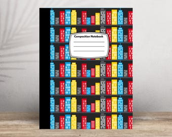 Superhero Composition Notebook: Wide or College Ruled