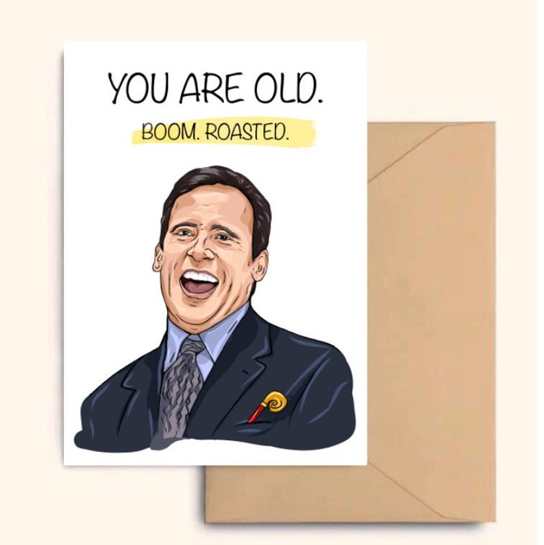 The Office Birthday Card Funny Birthday Card Greeting Card Etsy