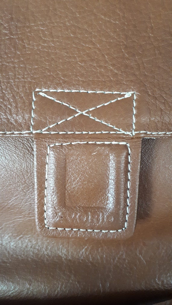 Vintage handbag, Avorio Italian leather, crossbod… - image 5