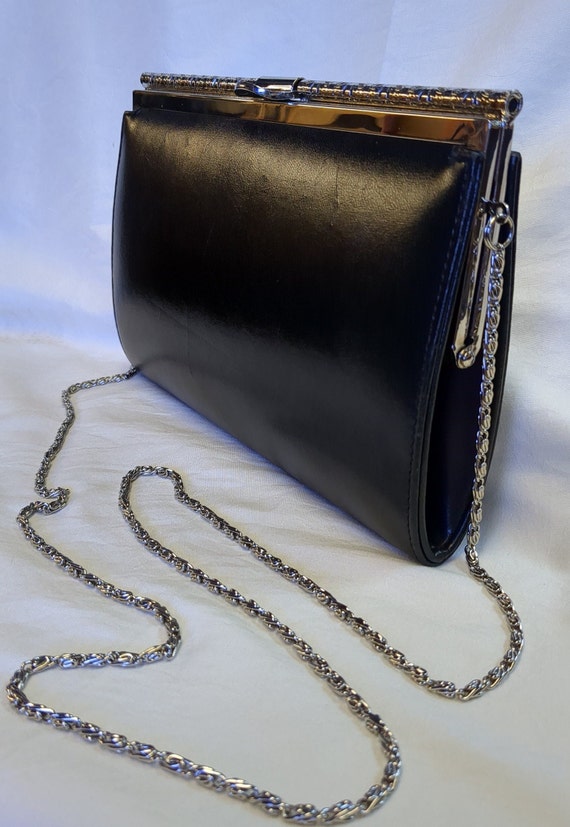 Farnell Paris silver and black leather, vintage cl