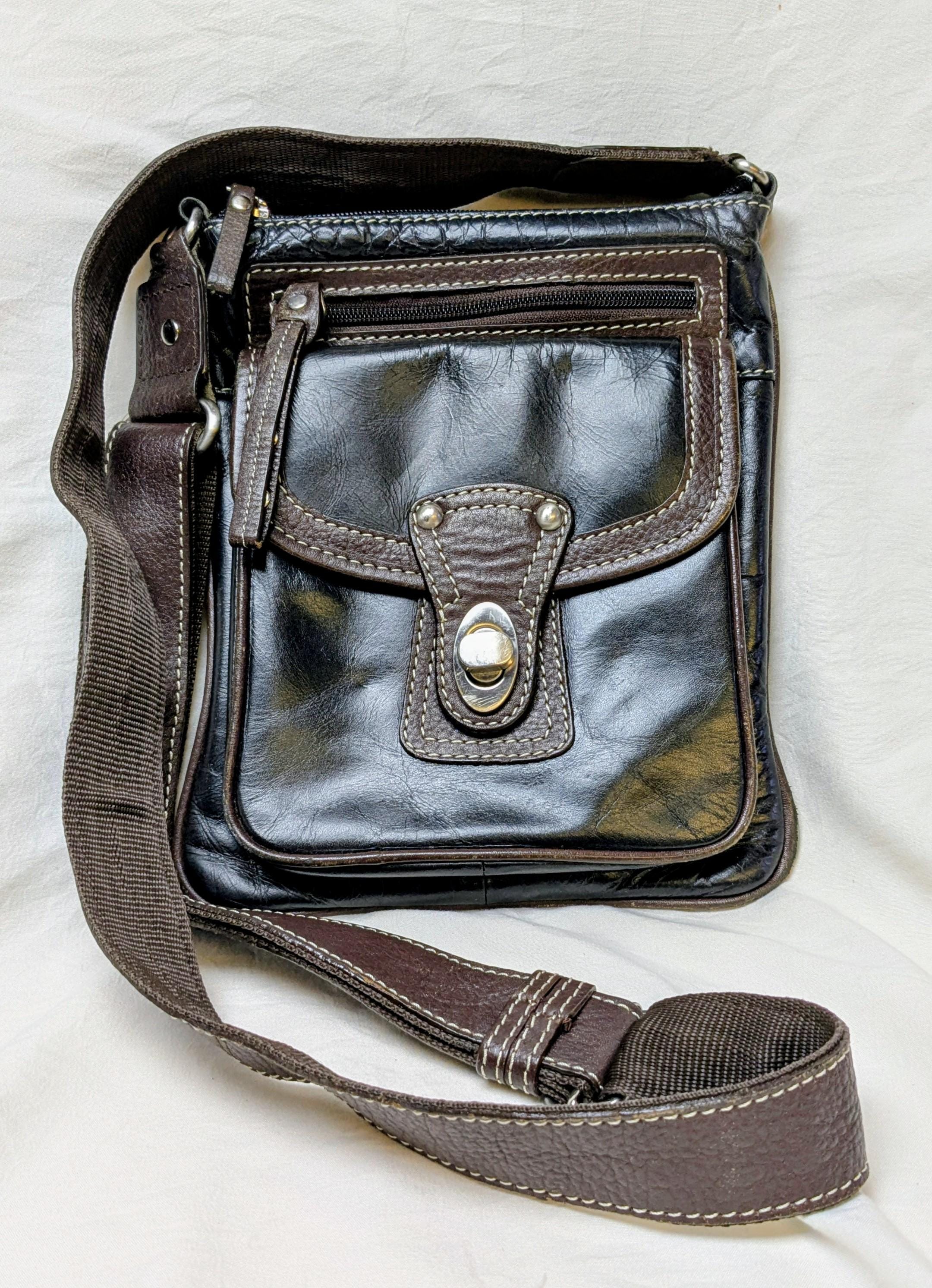 ビンテージ♥デヴェッキ DEVECCHI／レザーメッシュ・メッセンジャーバック De vecchi purse - Etsy 日本