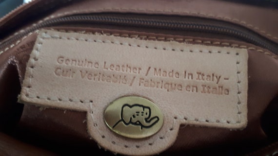 Vintage handbag, Avorio Italian leather, crossbod… - image 7