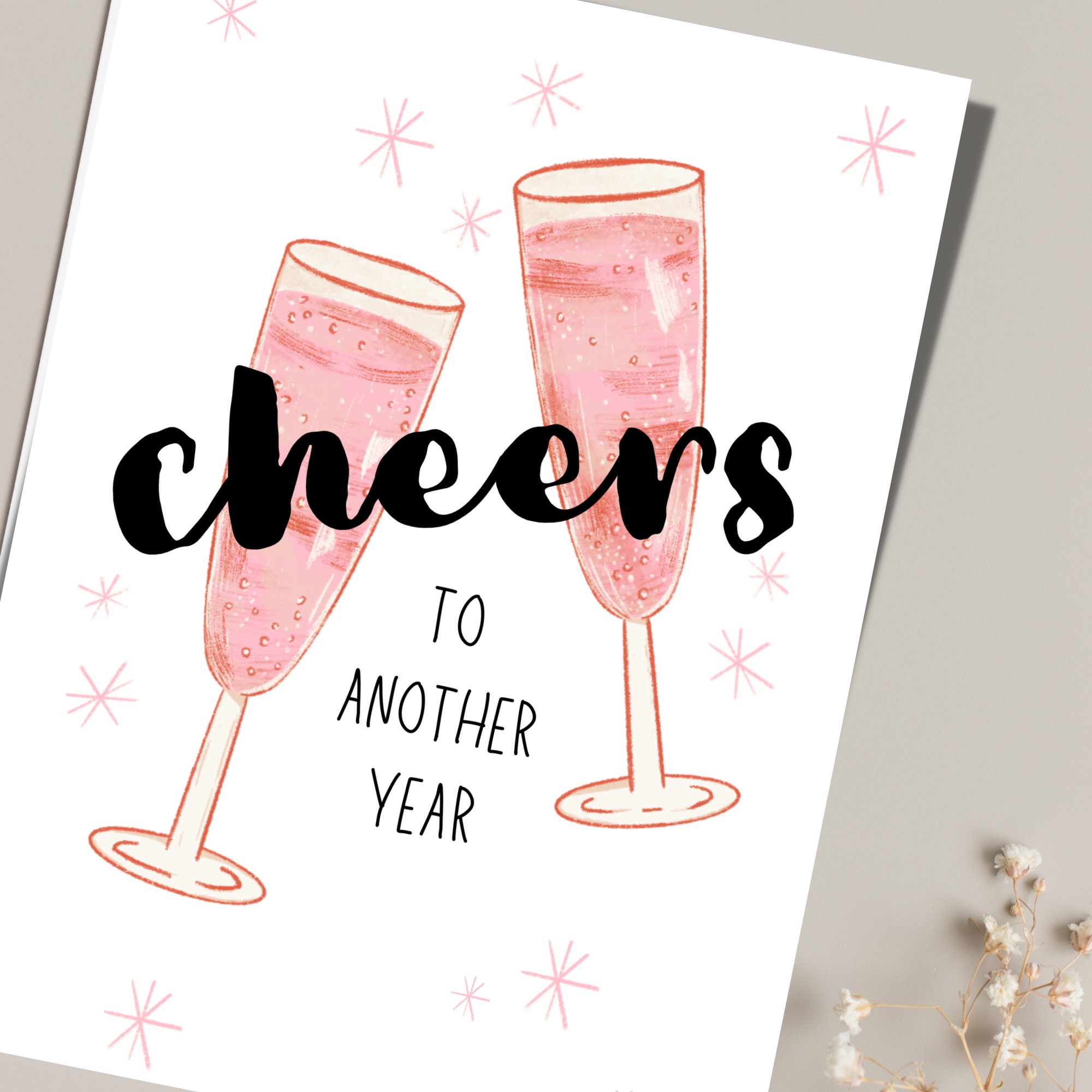 Printable Birthday Card, Happy Birthday, Blank Card, PDF, Instant ...