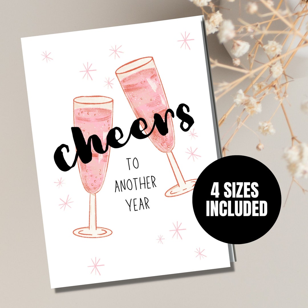 Printable Birthday Card, Happy Birthday, Blank Card, PDF, Instant ...