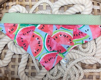 Watermelons Reversible Pet Bandana