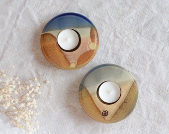 Handcrafted Tealight Holders  |  Set of 2