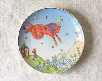 Wall plate with the zodiac sign Capricorn  | Ole Winther for Hutschenreuther