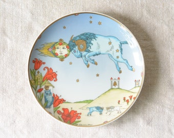 Wall plate with the zodiac sign Aries  | Ole Winther for Hutschenreuther