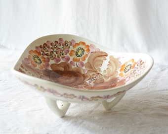 Large triangular fruit bowl | hand-painted platter Wloclawek
