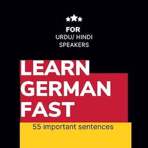 German Sentences with Hindi & Urdu Translations, German language Learning
