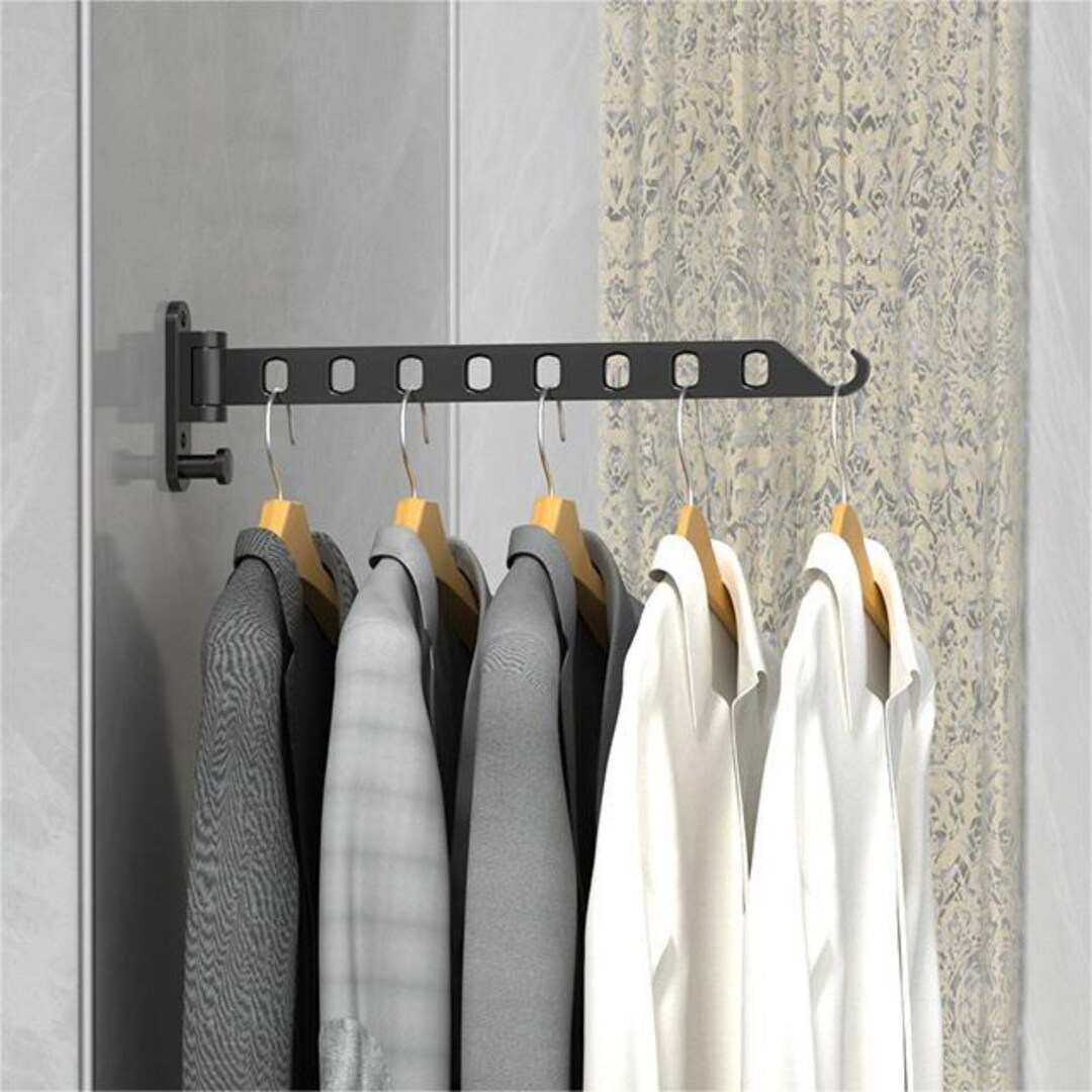 Wall Mounted Clothes Hanger Wall Mount Hanger Holder Rack Etsy