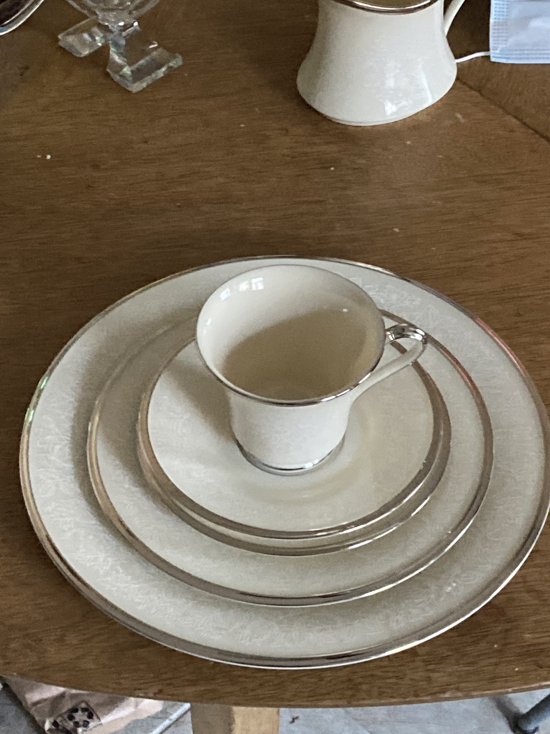 Lenox Moonspun 5 Piece Place Setting Etsy