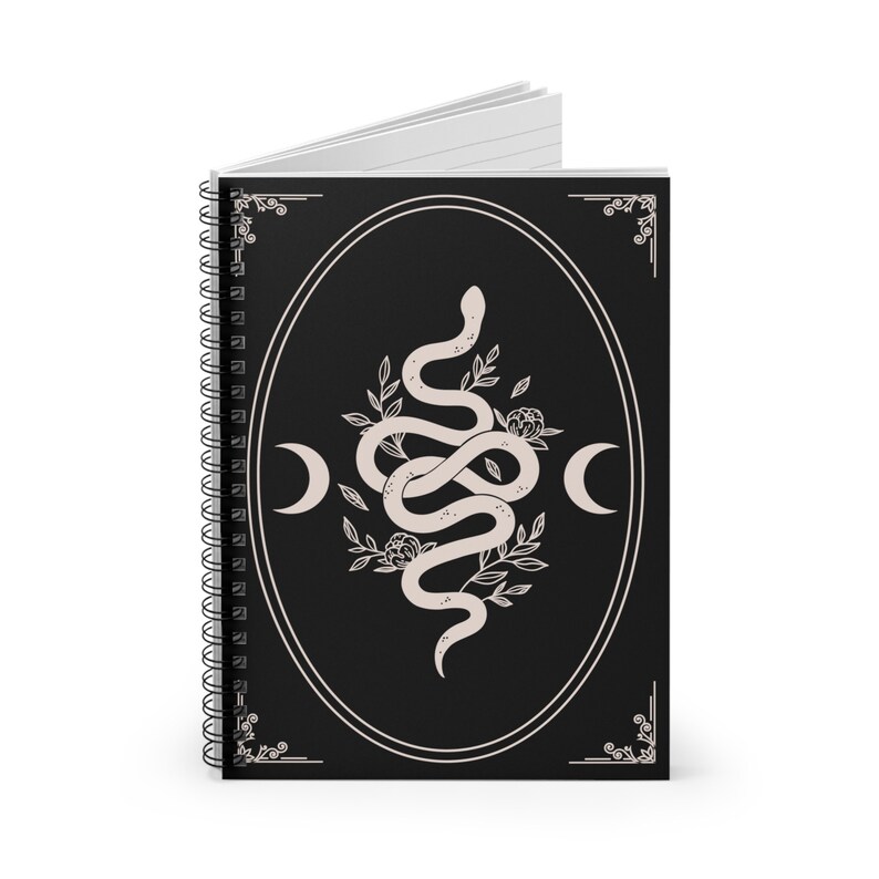 Journal du serpent céleste, carnet de notes vierges, cadeau pour écrivain, carnet de notes à spirales sorcières image 3