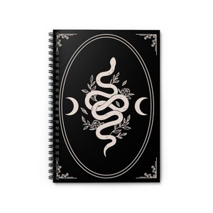 Journal du serpent céleste, carnet de notes vierges, cadeau pour écrivain, carnet de notes à spirales sorcières image 2