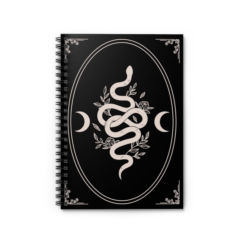 Journal du serpent céleste, carnet de notes vierges, cadeau pour écrivain, carnet de notes à spirales sorcières image 2