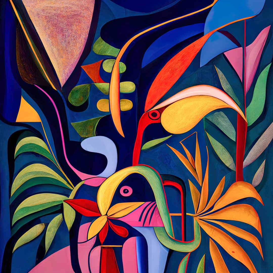 Wall Decor, Abstract Art, Fantasy Art, Ai Assisted Art, Square Format