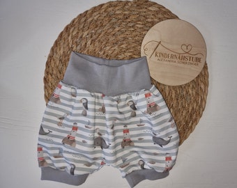 Short bloomers / summer trousers / maritime / sea creatures