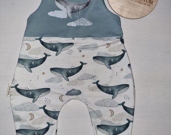 Romper / Whale / Maritime / Preemie Clothes / Neutral