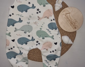 Romper / romper / maritime / whale / girls / premature baby clothing