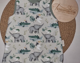 Sommer Strampler / Romper / Strampler Kurz / Elefant