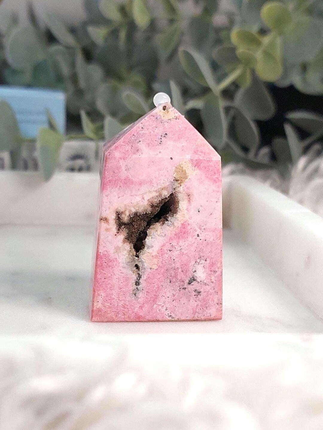 Peruvian Rhodonite Point With Natural Cave Inside Stone of Self Love ...