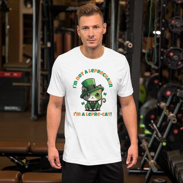 Meow-some St Patrick's Day with our Lepre-Cat T-Shirt! A Must Have for Cat Lovers!