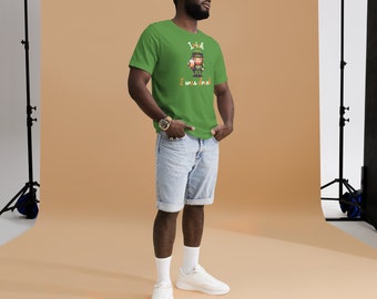 Irish I Was Drunk T-Shirt with Leprechaun and Beer Graphic - St. Patrick's Day Shirt - Funny Irish Drinking Tee