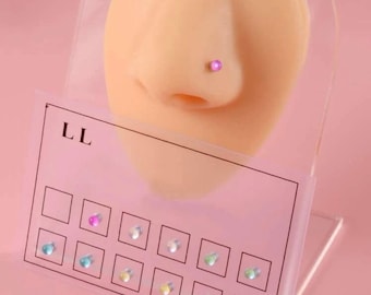 Magnetic ear/nose Rhinestone ring, tiny facial jewellery